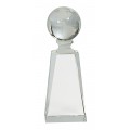 7 3/4 inch Crystal Globe on Clear Tower